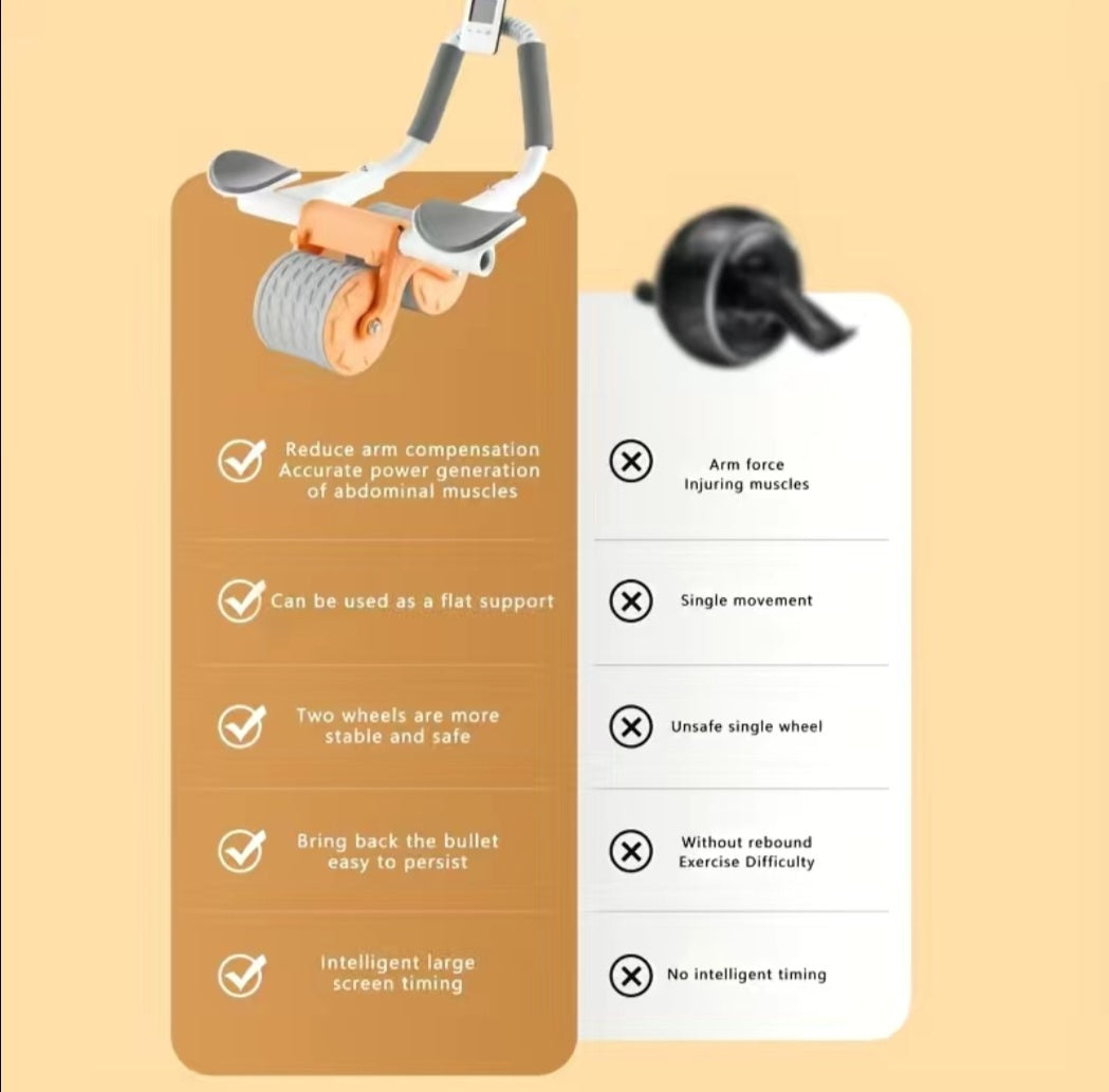 Automatic Rebound Abdominal Exercise Wheel