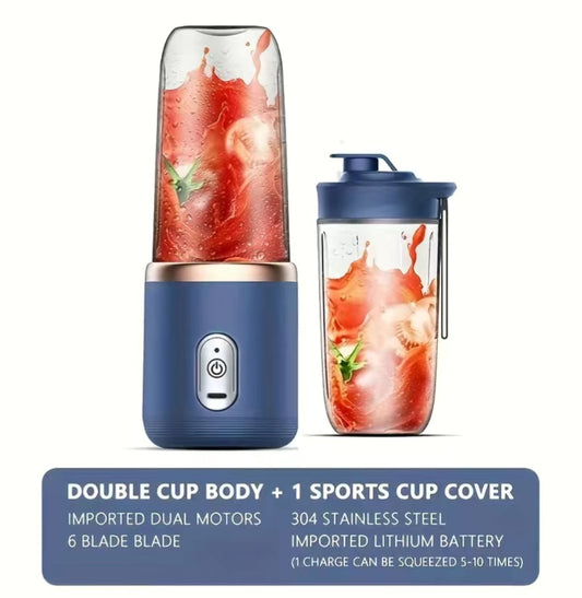 2 in 1Rechargeable juicer blender with sports cup