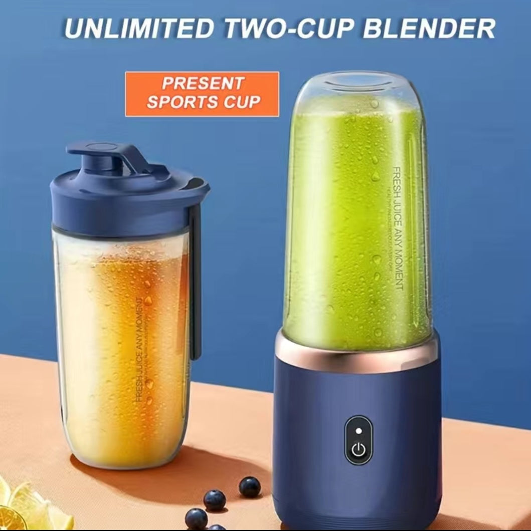 2 in 1Rechargeable juicer blender with sports cup